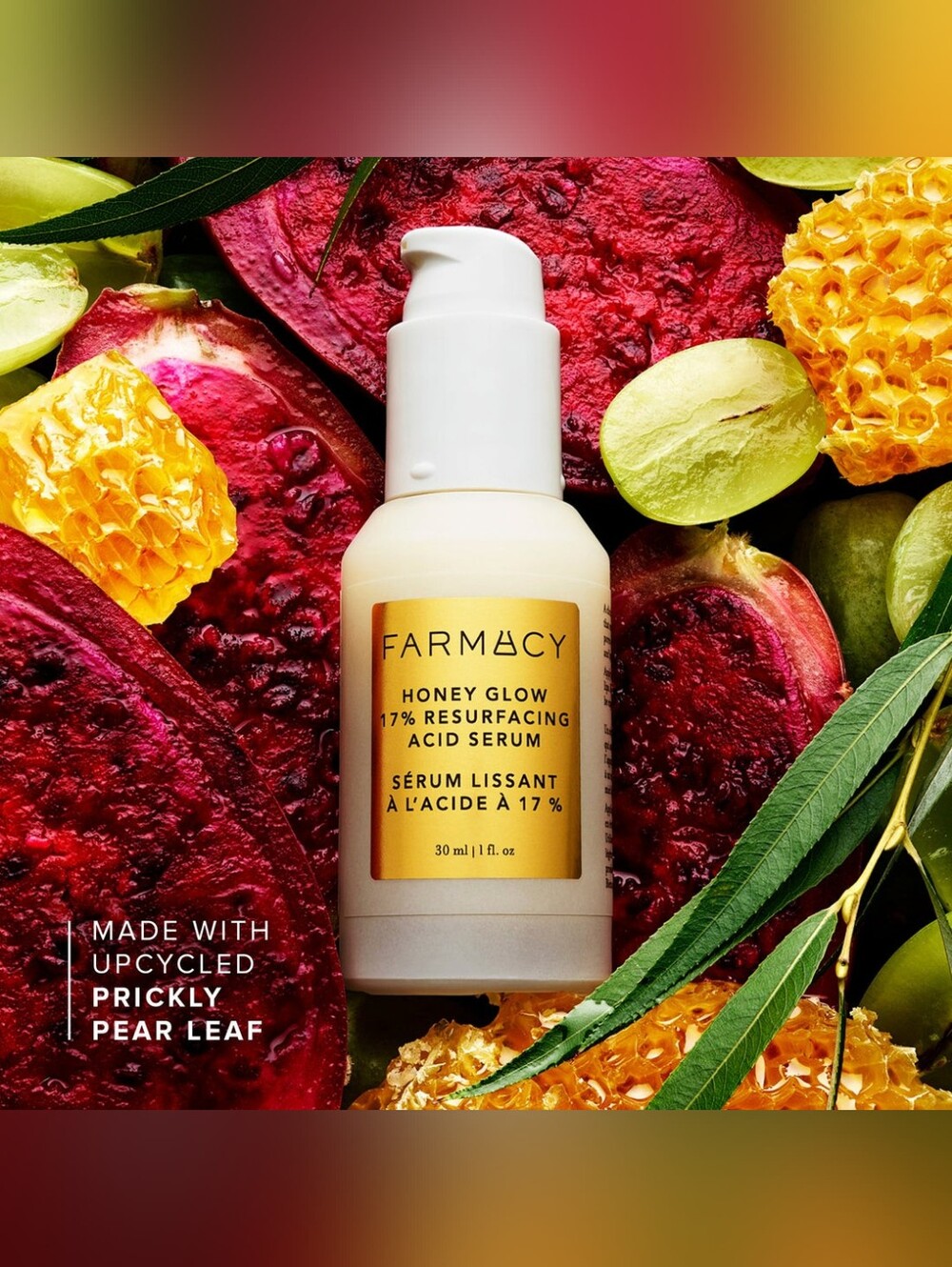 ❤️ Honey Glow 17% AHA + BHA Resurfacing Acid Serum Farmacy MSRP $60